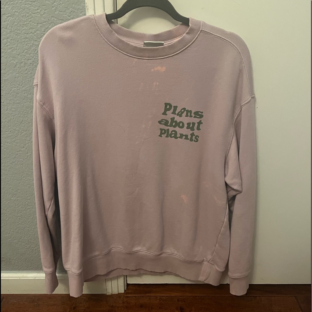 purple crewneck